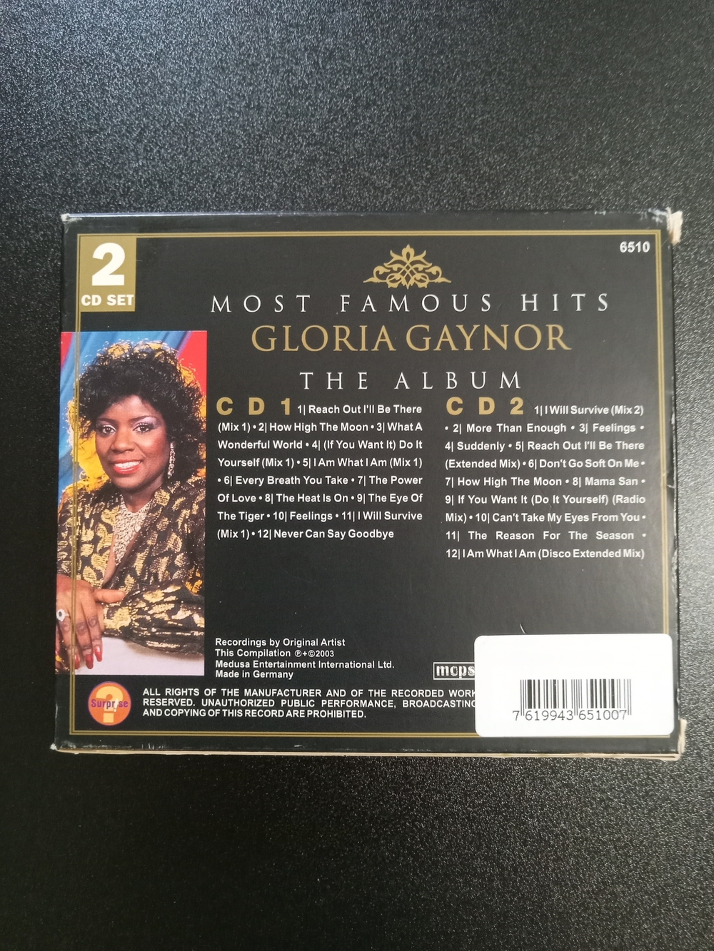 Gloria Gaynor "Most Famous Hits" 2-CD Set